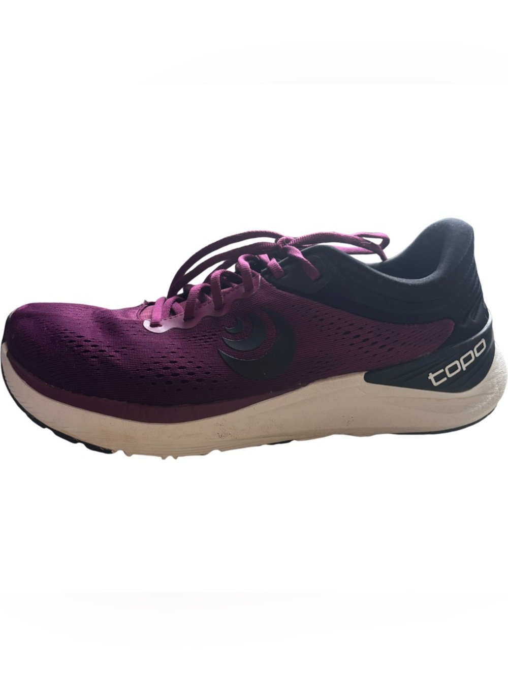Topo Ultrafly 4 Athletic Shoes - Wine/Black Size 9 - Picture 4 of 9